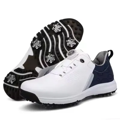LEATHER WATERPROOF GOLF SHOES FOR MEN 